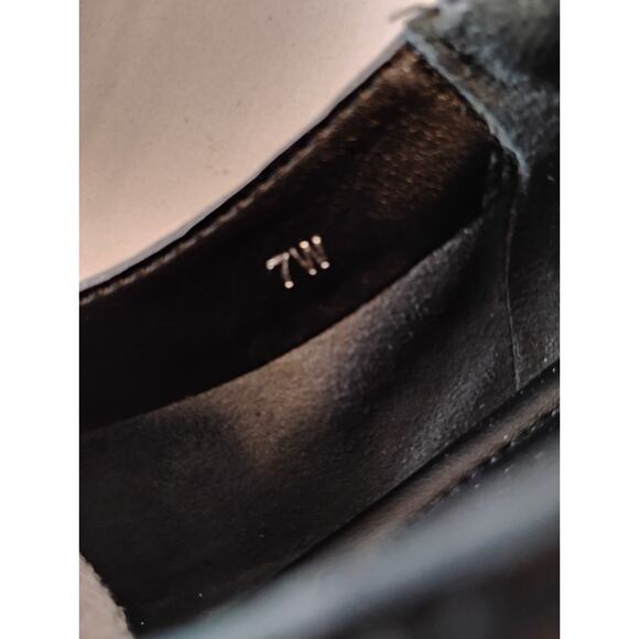 VAN ELi Black Leather Zip Up Loafers Women's Size 7w - Picture 6 of 11